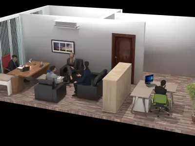 Boss Office 4K 3D model