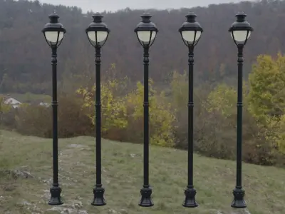 street light Low-poly 3D model