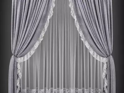 Curtain 3D model 92 3D model