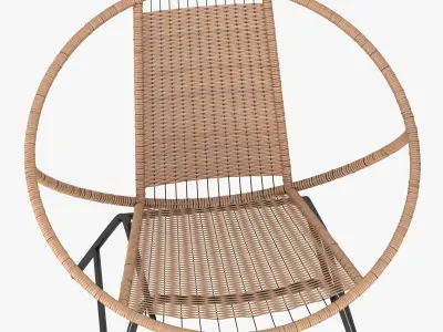 gagnet chair  vejmon table and tarnaby lamp 3D model