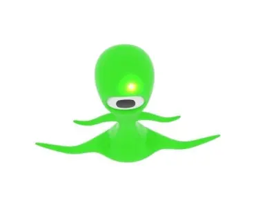 Sci Tentacle Alien  Low-poly 3D model