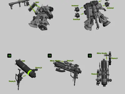 Zaku STL 3D print model