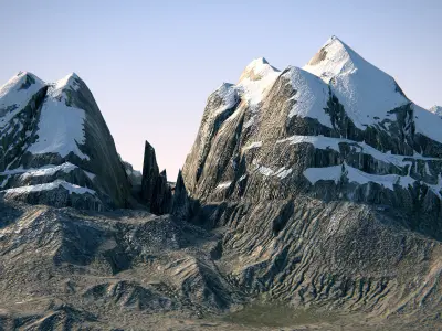 Terrain 01 PBR Low-poly 3D model
