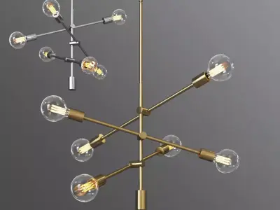 Eladia 6 Light Chandelier 3D model