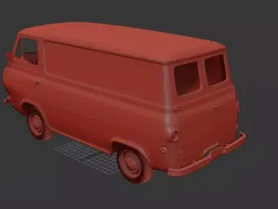 F E series Mk1 Econoline PanelVan 1961 3D print model