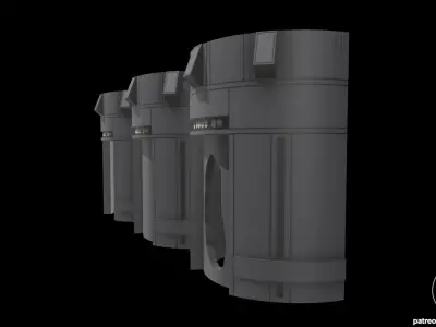 Star Wars Death Star Elevators for action figures 3D print model