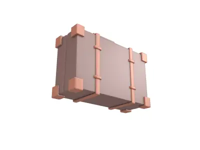 Briefcase v1 001 Low-poly 3D model