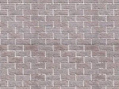 brick wall Low-poly 3D model