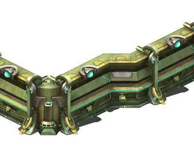 Mechanical - complete - wall 02 3D model