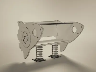 Playground swing 3D model