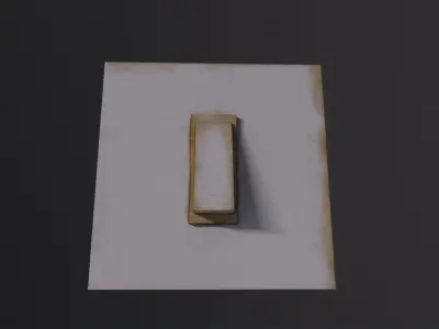 Old Light Switch 3D Model Low-poly 3D model