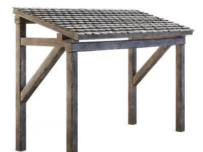 Forge Wooden Roof 3D model