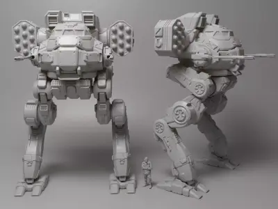 Mecha Locust 3D print model