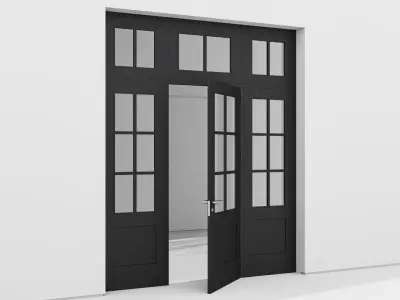 Aluminium door 160 3D model
