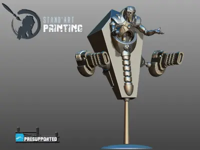 Destroyers star wars robot with gun 3D model