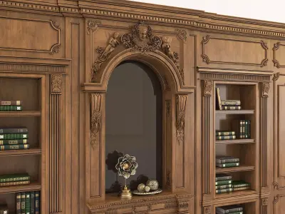 Wall Molding in Classic French style 20 3D model