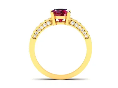 Women Ring  Render 3dm STL OBJ FBX Details 3D print model 196