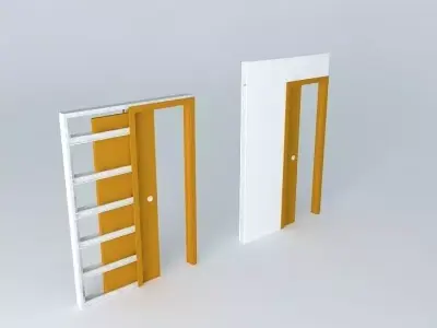 Scrigno sliding door a brick partition wall 70 to 125 or 100 Free 3D model