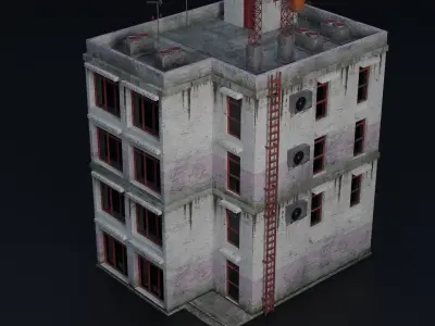 BUILDING URBAN AREA HONGKONG JAPAN CHINA ASIAN 09 Low-poly 3D model