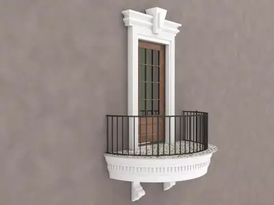Balcony Door 7 3D model