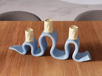 Standard Taper Candle Holder - 343 3D print model