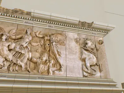 Pergamon Museum Altar Ishtar Gate Mshatta Facade 3d models Low-poly 3D model