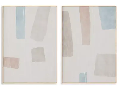 Abstract Painting Frame set 3D model 412