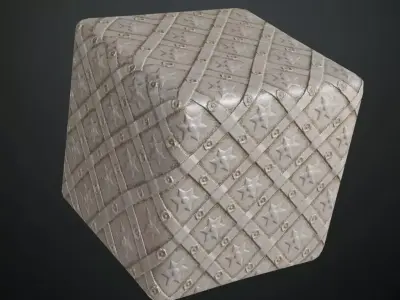 Silver Metal Gate PBR Seamless Texture