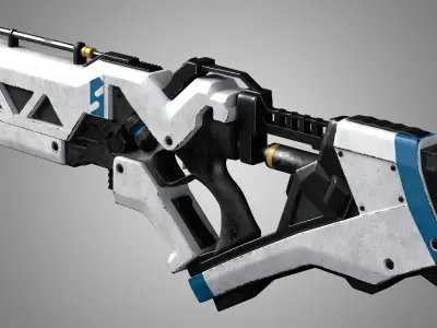 Sci-Fi Rifle 02 3D model