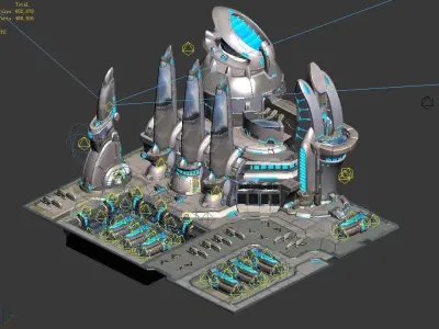 Space - City State - Dock 05 3D model