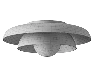 Lucia Living Neso Metal Saucer Flush Mount Ceiling Light 3D model