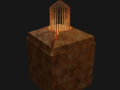 sci fi lamp burner 3D model