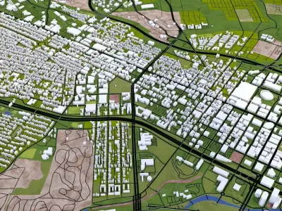 Richmond City USA Low-poly 3D model