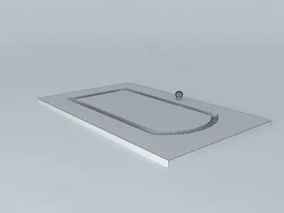 Beveled inner cabinet door Free 3D model