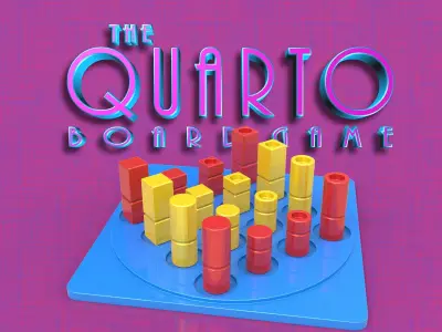 Quarto Board Game 3D print model