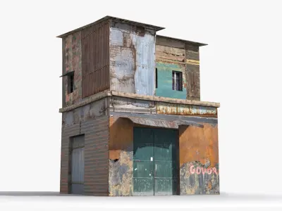 Slum x23 Low-poly 3D model purchase