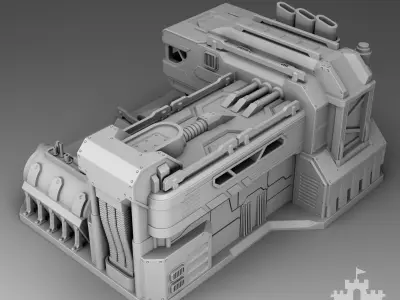 Martian Management Headquarters 3D print model