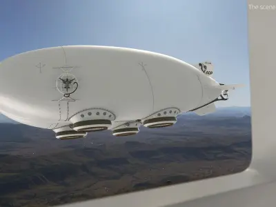  Airship Main Body without Cabin Gray 