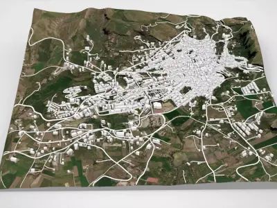 Cityscape Corleone Palermo Italy 3D model