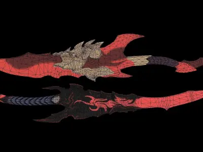 Solo Leveling - Dagger Packages Low-poly 3D model