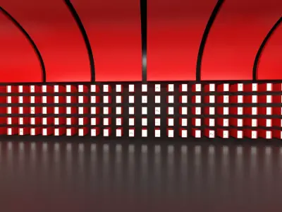 Futuristic Sci-Fi Tunnel Corridor Environment 3D model