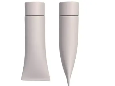 Cosmetic containers collection 3D model