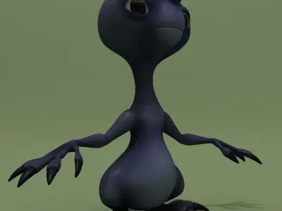Cartoon Monster Alien Vally 3D model