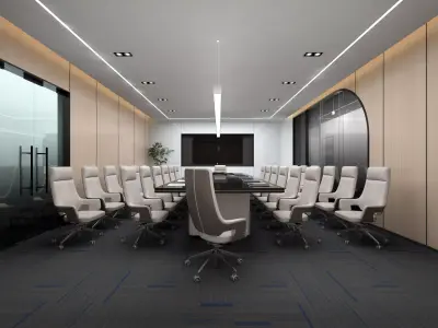 Modern Conference Room 3D model