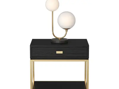 Pelle Table Lamp Low-poly 3D model