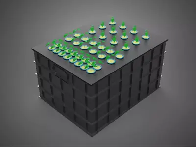 AEROPONIC HYDROPONIC CLONING CLONE CLONER PLANT MACHINE SYSTEM 3D model