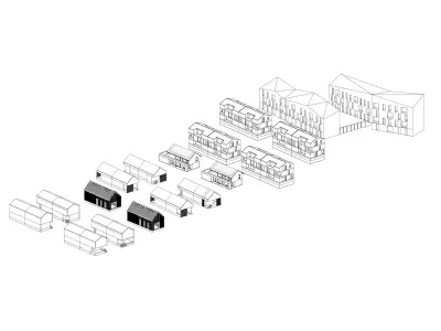 Residential Building Collection 3D model