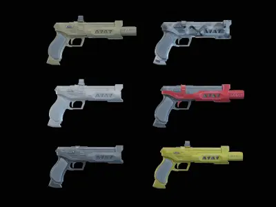 Sci-Fi Pistol - Tyrannosaurus Low-poly 3D model