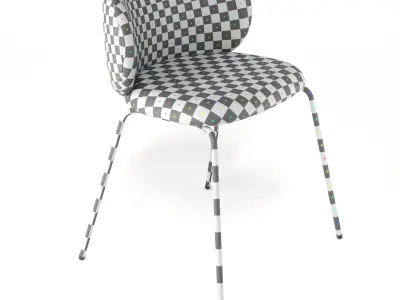 Modern Ikea Chair Set  Low-poly 3D model