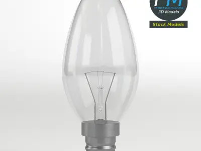 Candle Light Bulb 3D model by francescomilanese